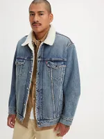 Relaxed Fit Sherpa Trucker Jacket