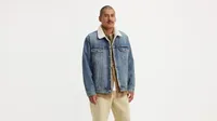 Relaxed Fit Sherpa Trucker Jacket