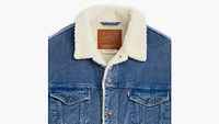 Relaxed Fit Corduroy Sherpa Trucker Jacket