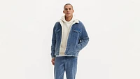 Relaxed Fit Corduroy Sherpa Trucker Jacket