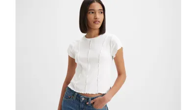 Inside Out Seamed T-Shirt