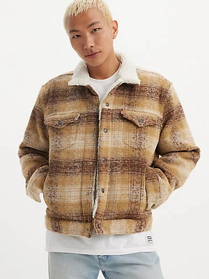 Plaid Type III Sherpa Trucker Jacket