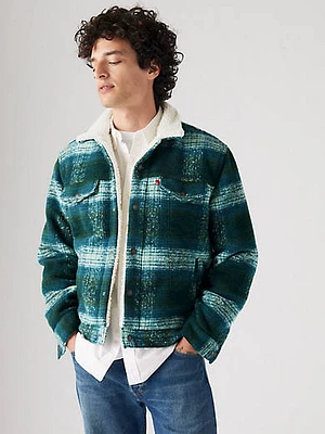 Plaid Type III Sherpa Trucker Jacket