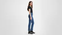 724 High Rise Straight Button Shank Women's Jeans
