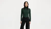 Ruched Turtleneck Top