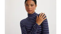 Ruched Turtleneck Top