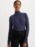 Ruched Turtleneck Top