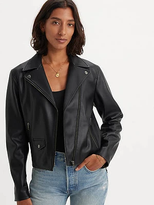 Lelou Shrunken Moto Jacket