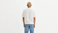 Sweater Knit Polo Shirt