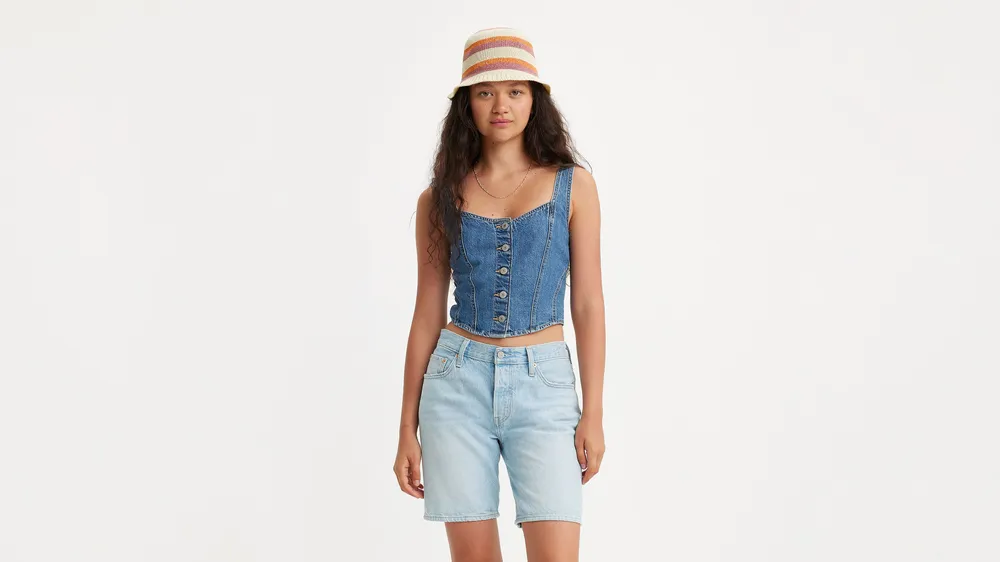 Alani Denim Corset Top