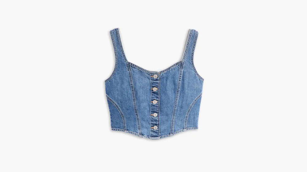 Alani Denim Corset Top