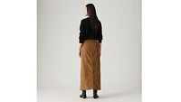 Ankle Column Corduroy Skirt