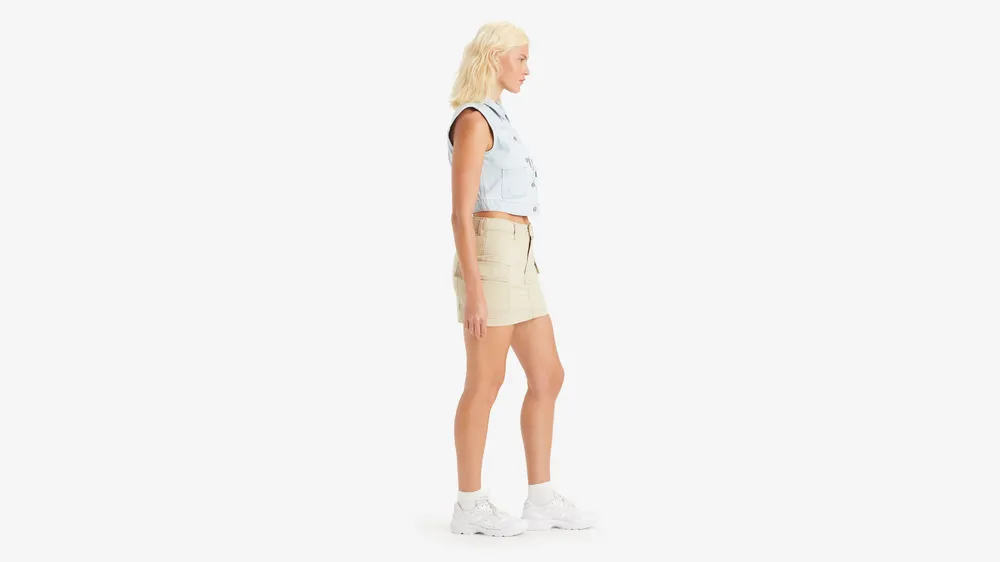 94 Cargo Twill Mini Skirt