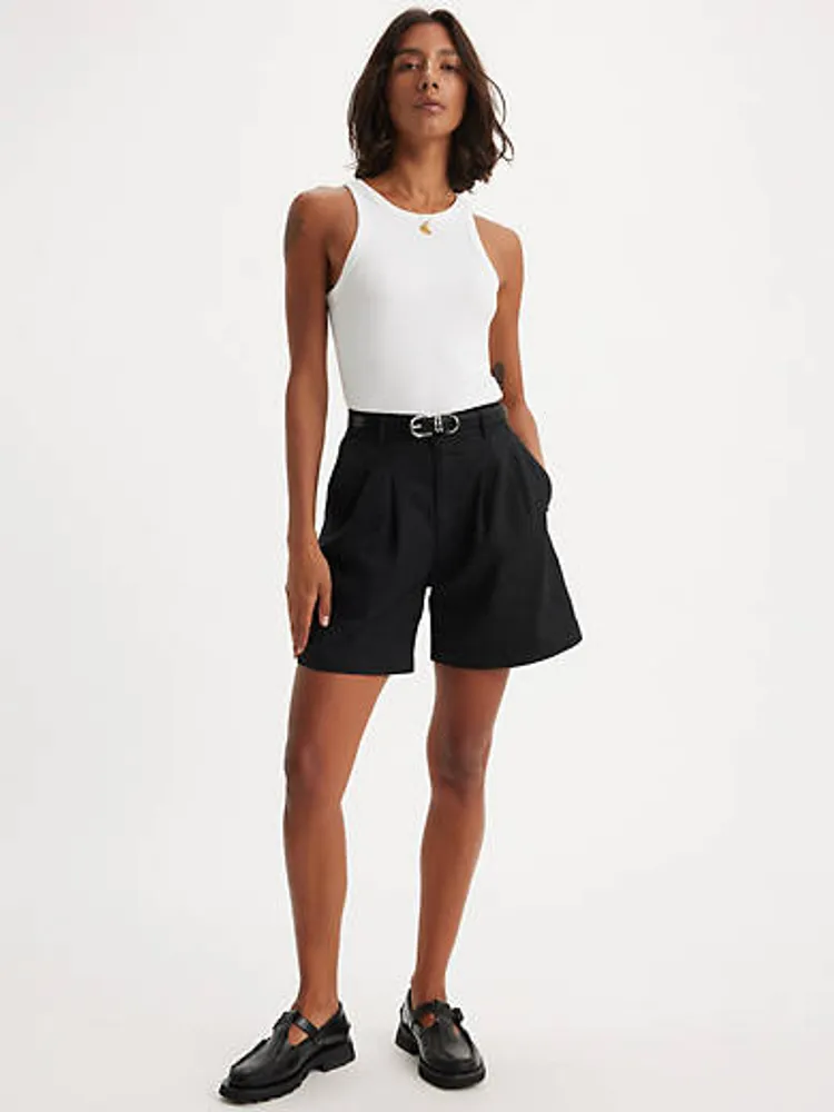 Pleated Women's Trouser Shorts