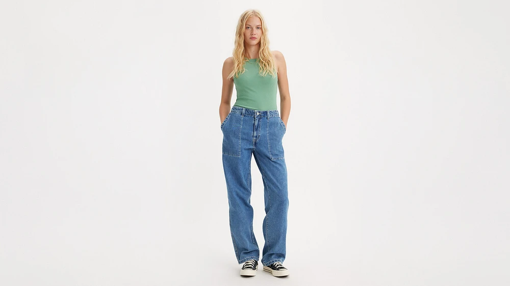 Baggy Dad Utility Women's Jeans