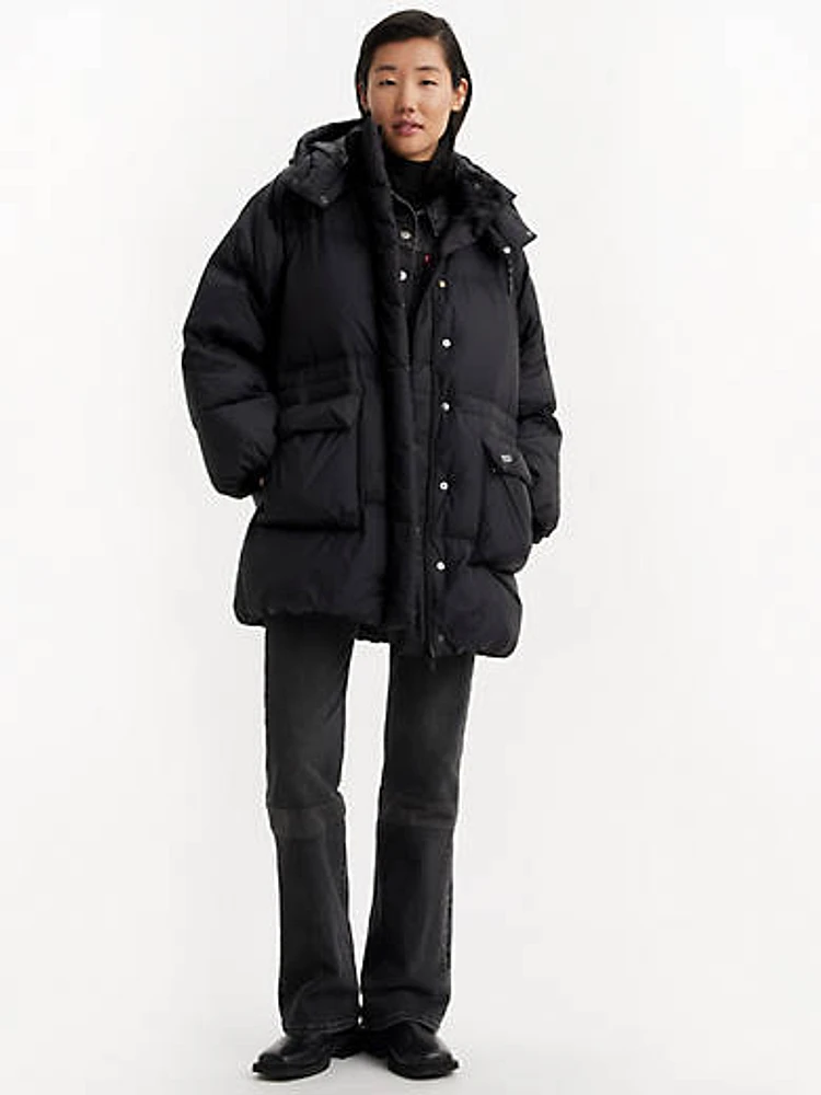 Western Midi Bubble Puffer Jacket