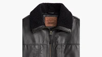 Cruz Leather Sherpa Jacket