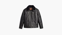 Cruz Leather Sherpa Jacket