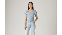 Ophelia Short Sleeve Denim Corset