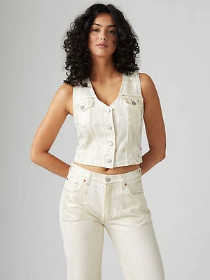 Coated Bella Denim Corset Top