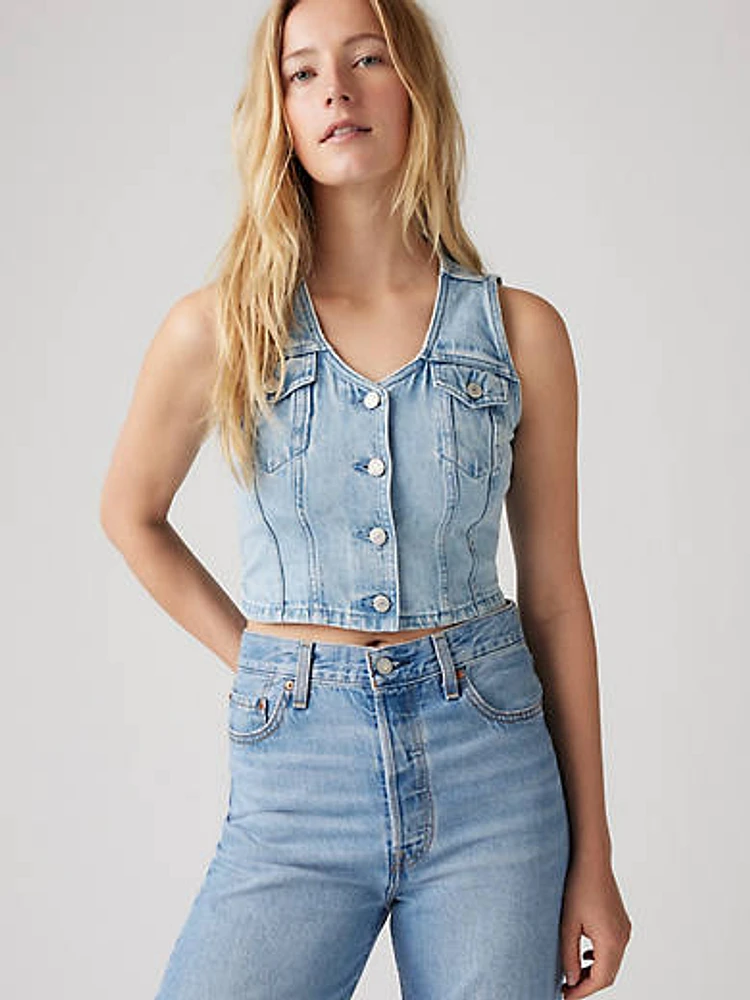 Bella Denim Corset Top