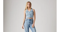 Bella Denim Corset Top