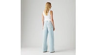 XL Baggy Straight Linen+ Denim Women's Jeans