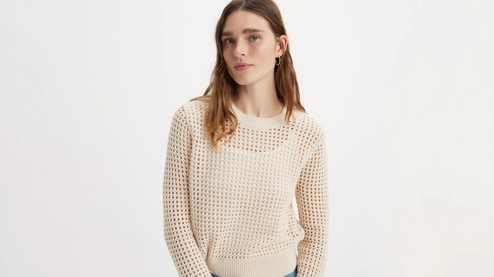 Superbloom Crochet Long Sleeve Top