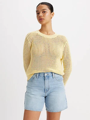 Superbloom Crochet Long Sleeve Top