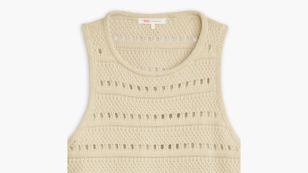 Superbloom Crochet Sweater Tank Top