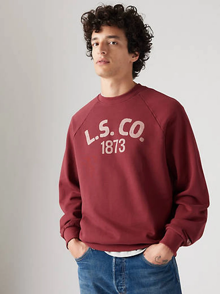 Raglan Graphic Crewneck Sweatshirt