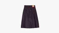 High Rise A-Line Deconstructed Skirt