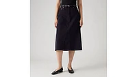 High Rise A-Line Deconstructed Skirt