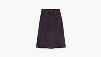 High Rise A-Line Deconstructed Skirt