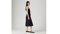 High Rise A-Line Deconstructed Skirt