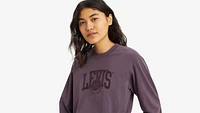 Cropped Long Sleeve Football T-Shirt