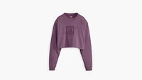 Cropped Long Sleeve Football T-Shirt