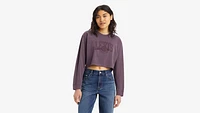 Cropped Long Sleeve Football T-Shirt