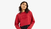 Cropped Long Sleeve Football T-Shirt