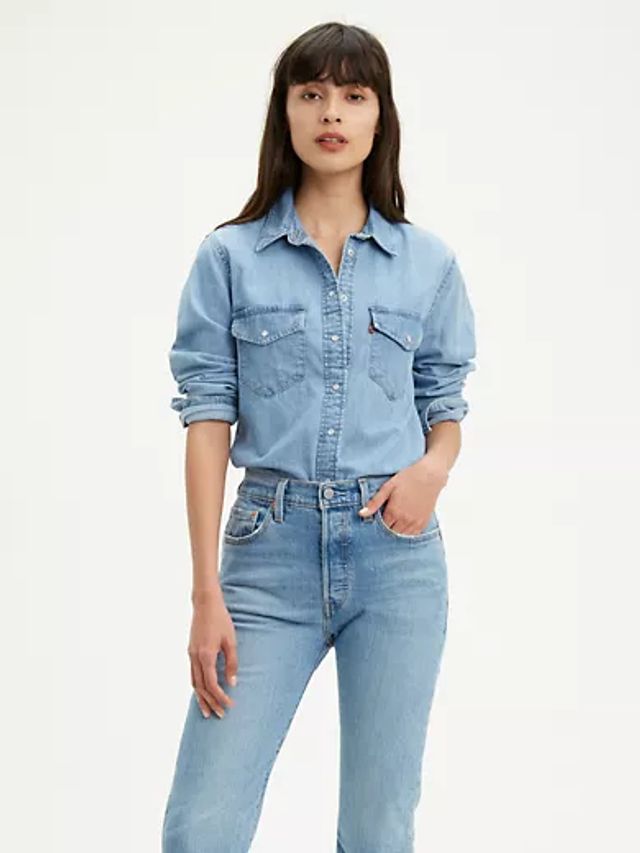 Denim Forum THE GIA WESTERN SHIRT | Aritzia CA