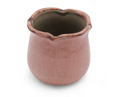 Vaso de Cerâmica Rosa – Encanto Delicado