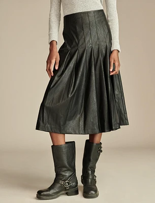 Pleated Midi Skirt