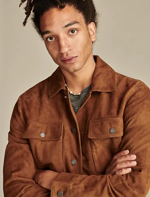 SUEDE SHIRT JACKET