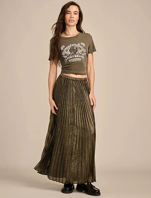 PLEATED MIDI SKIRT