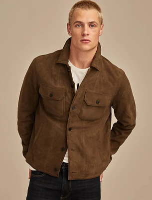 COLE HAUSER SUEDE SHIRT JACKET