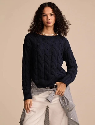 CABLE SWEATER PULLOVER