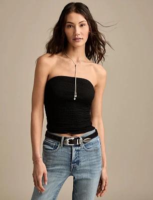 TEXTURED TUBE TOP