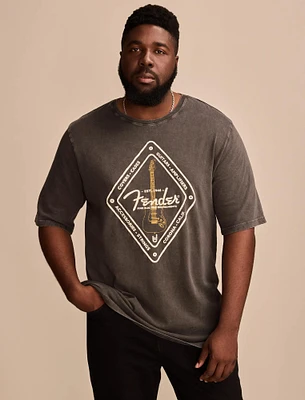 FENDER DIAMOND BLACK TEE