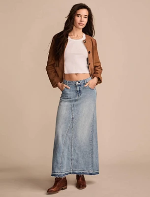 DENIM MAXI SKIRT