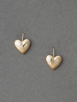 heart threader earring